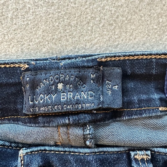 Lucky Brand Jeans Womens 29 Dark Blue Skinny Mid Rise Stretch Denim Classic - Picture 13 of 16